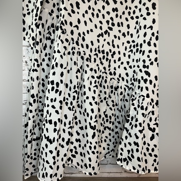 Hayden Los Angles Women's Asymmetrical Dotted Swing Dress 3/4 Sleeve Siz… - Picture 2 of 4